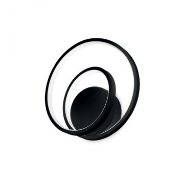 Aplica LED design modern circular OZ AP ON-OFF NERO