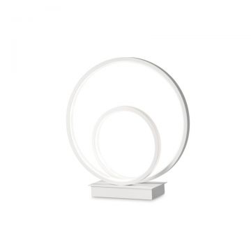 Lampa de masa LED design modern circular OZ TL ON-OFF BIANCO