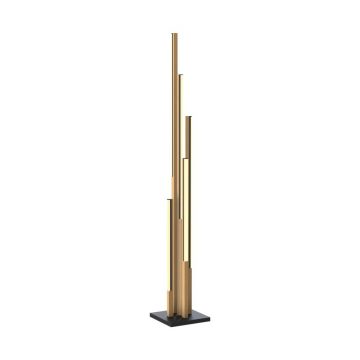 Lampa de podea LED moderna cu detalii din lemn ELIOT