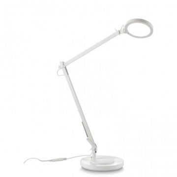 Lampa LED de birou / lampa masa moderna cu brat articulat FUTURA TL BIANCO