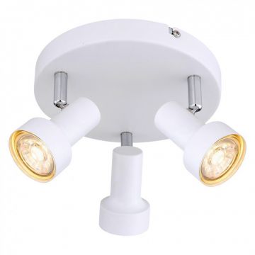 Lustra cu 3 spoturi design industrial Konrad alb 5356 RX