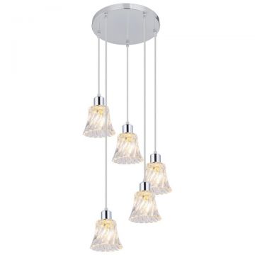 Lustra cu 5 pendule design clasic Hestia 5305 RX