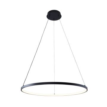 Lustra LED moderna design circular BRENO negru 60cm
