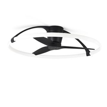 Lustra LED Smart cu Ventilator si telecomanda NEPAL negru