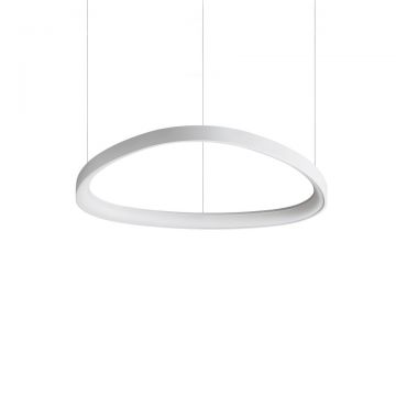 Lustra LED suspendata design circular GEMINI SP D061 BIANCO