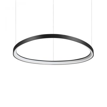 Lustra LED suspendata design circular GEMINI SP D081 NERO