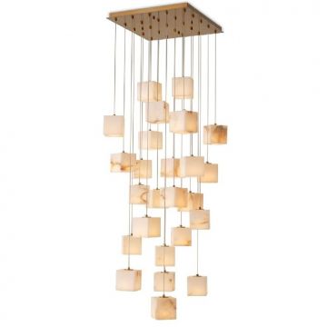 Lustra LUX cu 25 de pendule suspendate Duboce