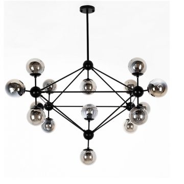 Lustra moderna cu 15 de surse de lumina Roma 15 negru