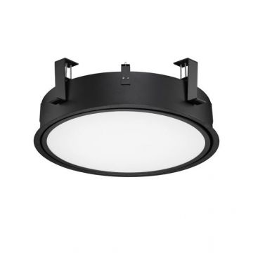 Plafoniera LED incastrabila reglabila PERFECT 40cm negru 3000K Dimmable