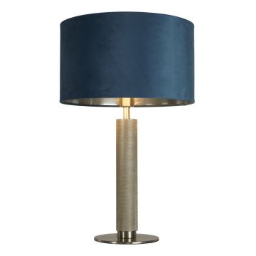 Veioza/Lampa de masa design decorativ London argintiu/teal