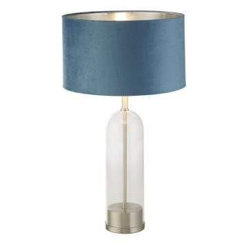 Veioza/Lampa de masa design decorativ Oxford nickel/teal