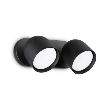 Aplica cu 2 Spoturi stil modern minimalist Dodo ap2 negru