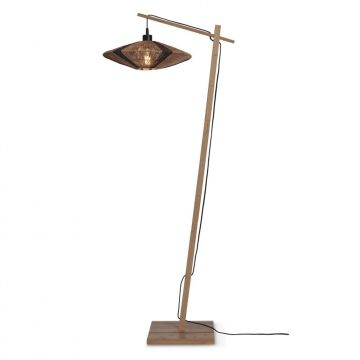 Lampa de podea eco din iuta Iguazu S 40cm, negru/ natur