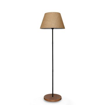 Lampa de podea PWL-1082 pakoworld E27 bej-negru-nuc D36x145cm