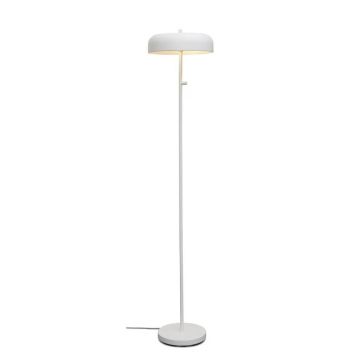 Lampadar/Lampa de podea din metal Porto alb