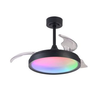 Lustra LED RGB CCT cu ventilator si telecomanda SIBERIA Mini MA-8761
