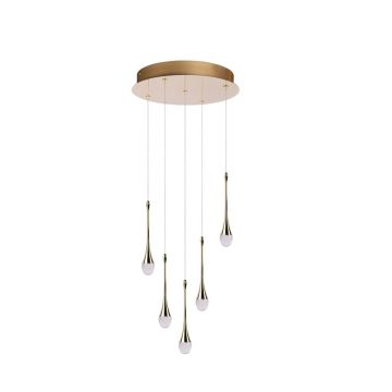 Lustra LED suspendata design decorativ DALMA 5 round GO