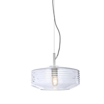 Lustra/Pendul design decorativ Verona ribbed, clear