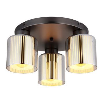 Plafoniera design modern FELICIA 34,5cm negru/crom 16056-3D GL