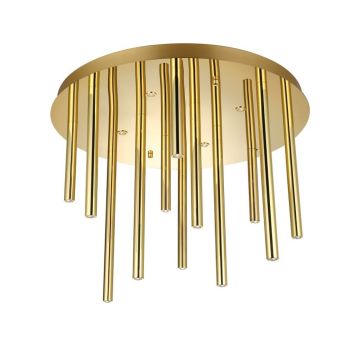 Plafoniera LED dimabila moderna ILIOS 12 top aurie