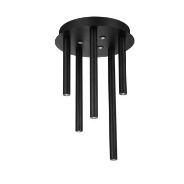 Plafoniera LED dimabila moderna ILIOS 5 top negru
