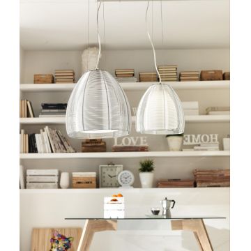 STONES Lampă suspendată 30cm X 30cm H. 120cm | Aosom Romania