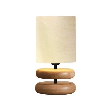 Veioza Clarion, Pako World, E14, Bej-Nuc, 15x15x35 cm