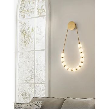 Aplică de Perete LED Elegantă, Iluminat Decorativ, DM6750-S, Auriu–Design Modern și Ambianță Sofisticată