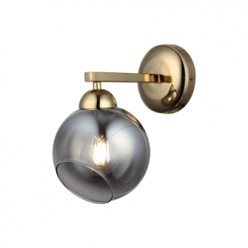 Aplica de Perete Titană cu Glob de Sticlă E27, DM-MX401/1B – Eleganță și Lumină Sofisticată pentru Interioare Moderne