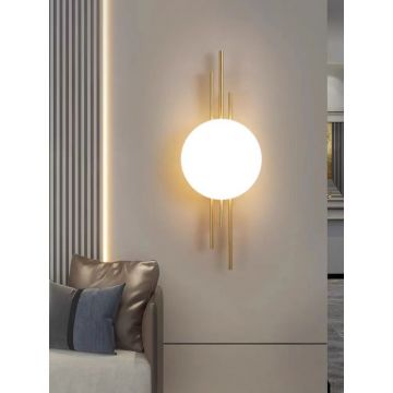 Aplica LED cu Design Artistic, Model DM9216, Auriu – Iluminat Impecabil și Rafinament pentru Oricare Cameră