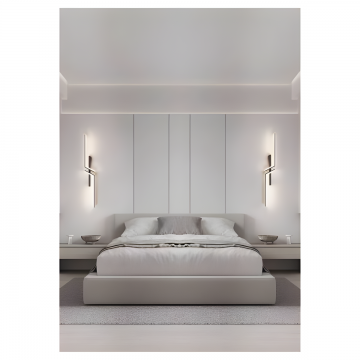 Aplica LED Elegantă, 18W – Iluminat Adaptabil cu 3 Opțiuni de Lumină (Rece/Calda/Neutră) pentru Spații Contemporane, Model DM9320 BK/60CM