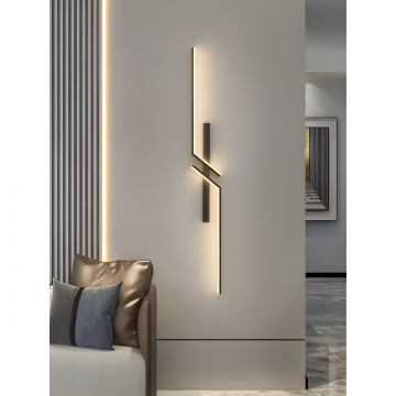 Aplica LED Funcțională, 22W – Soluție Versatilă cu 3 Funcții de Lumină (Rece/Calda/Neutră) pentru O Ambianță Plăcută, Model DM9320 BK/80CM