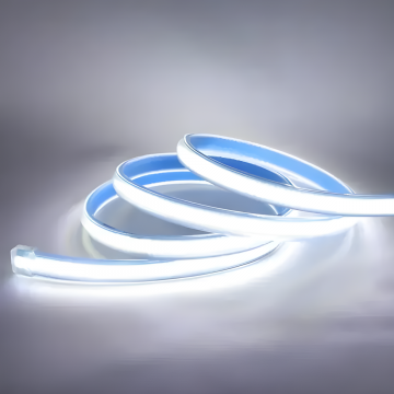 Banda LED COB Flexibilă, Modernă, IP65, 280 LED/M, Lumina Rece, 6000K – Rola de 100m, 8W/M, 220V, Cu Alimentator Inclus pentru Un Stil Contemporan