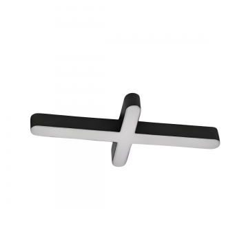 Banda LED Modernă, Sina Magnetică Aplicată, Lumina Neutru, 18W, Model S14, Negru