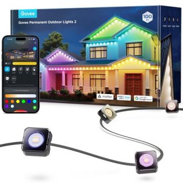 Banda LED pentru exterior Govee H705E311, 30m, Wi-Fi, IP67