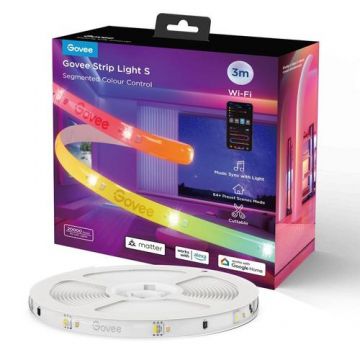 Banda LED RGB Govee Smart Tape Wi-Fi 24V Light 3m cu sursa de alimentare