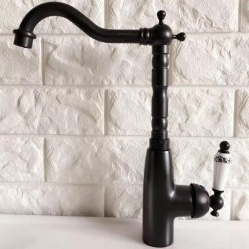 Baterie Bucătărie Negru Model OD/2051 – Design Modern și Funcționalitate pentru Bucătăria Ta
