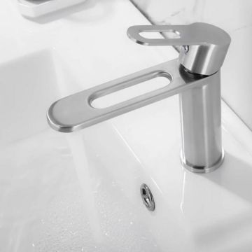 Baterie Lavoar, Inox Satinat Model OD/2017 – Design Modern și Durabilitate pentru O Experiență Premium în Baie.