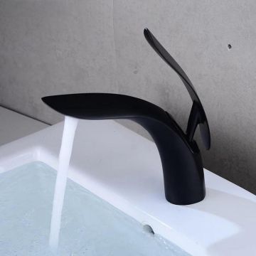 Baterie Lavoar Negru Model OD/2053 – Design Modern și Funcționalitate Desăvârșită pentru O Baie Contemporană.