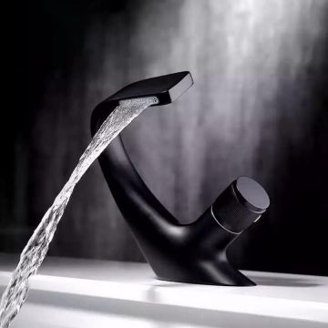 Baterie Lavoar Negru, Model OD/2057 – Design Modern și Eleganță pentru Baia Ta