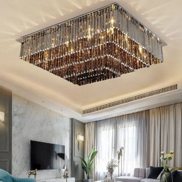 Candelabru de Lux cu Cristal Strălucitor, DM – Iluminare Luminosa și Elegantă pentru Livinguri și Sufragerii