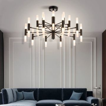Candelabru Modern, Model DM3870/40 Negru – Constelație Urbană cu Eleganță Industrială pentru Iluminare Distinsă