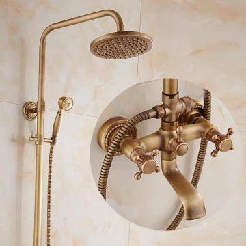 Coloană de Duș Bronz Antichizat Model OD/2044 – Eleganță Clasică și Performanță pentru Baia Ta