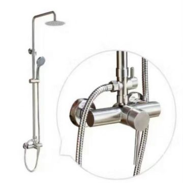 Coloană Duș din Inox Satinat Model LY006 – Design Modern și Durabilitate pentru Experiențe de Duș Premium