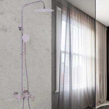 Coloană Duș din Inox Satinat Model N/LY001 – Design Modern și Durabil pentru Baia Ta