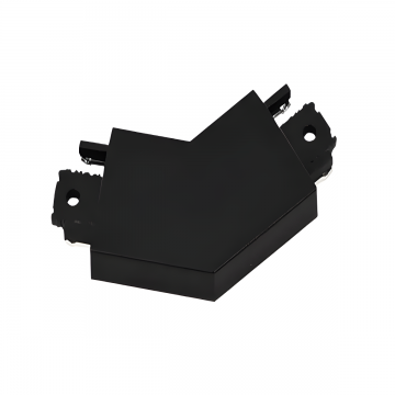 Conector Unghi de 120 de Grade pentru Sina Magnetică Aplicată, C7, Negru – O alegere premium pentru proiecte de iluminat deosebite.