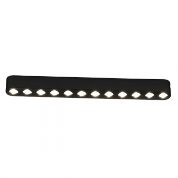 Grilă LED cu Sina Magnetică Aplicată, Lumina Neutră, 12W, Model S3, Negru – Soluție Modernă pentru Iluminat Eficient