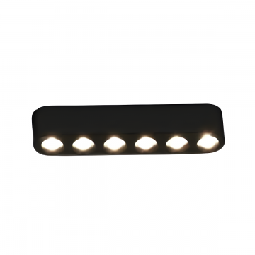 Grilă LED cu Sina Magnetică Aplicată, Lumina Neutră, 6W, Model S1, Negru – Design Sleek pentru Spații Contemporane