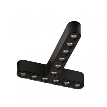 Grilă LED pentru Sina Magnetică Aplicată, Rafinată, Lumina Neutră, 12W, S17, Negru – Un Detaliu Fascinant pentru Ambientul Tău