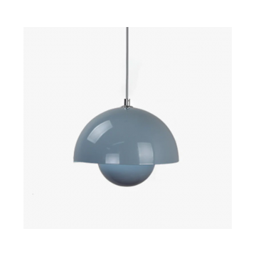 Lampă pendul semisferică modernă, stil nordic, Metal Albastru – DM9202/230 E27 – Iluminat rafinat și elegant, perfect pentru un decor contemporan.